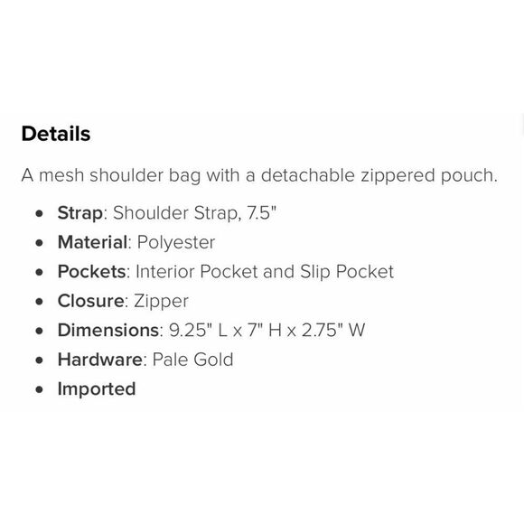 NWT … Sport Mesh Ruched Black Shoulder Bag - Picture 7 of 7
